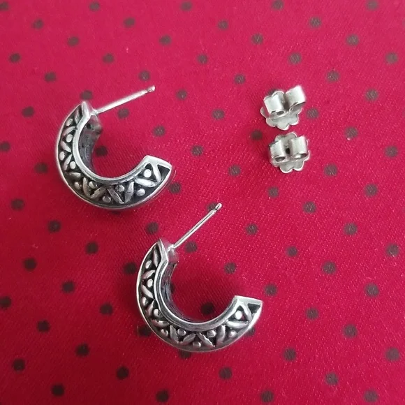 14k Gold & Sterling Silver Earrings - Picture 8 of 13